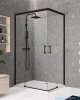 Novellini Kali AH kabina kwadratowa 105x105 profile czarne KALIAH101L-1H/KALIAH101L-1H